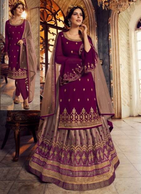 Purple Colour FIONA GULRANG 2 Heavy Wedding Wear Embroidery Salwar Kameez Collection 23024